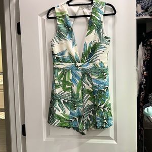 Fun palm leaf romper made by Lucy Paris